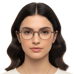 Oval Copper Titanium Glasses #BS1913-0310
