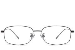 Gafas rectangulares de titanio gris #BS1913-0315