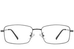 Gafas rectangulares de titanio gris #BS1913-0319
