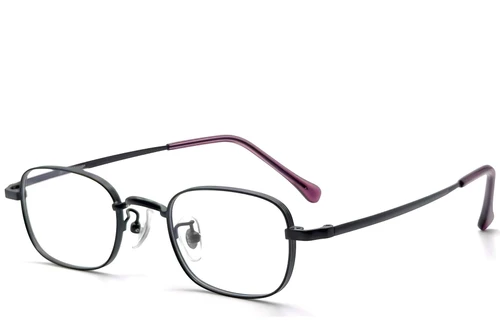 Rectangular Black Titanium Glasses #BS1913-0321