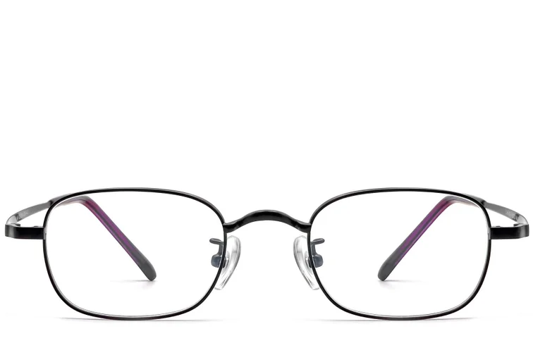 Rectangular Black Titanium Glasses #BS1913-0321