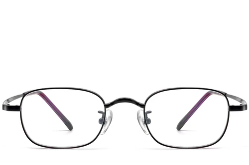Rectangular Black Titanium Glasses #BS1913-0321