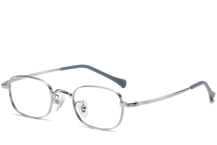 Ovale silberne Titanbrille #BS1913-0322