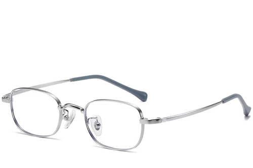 Rectangular Silver Titanium Glasses #BS1913-0322