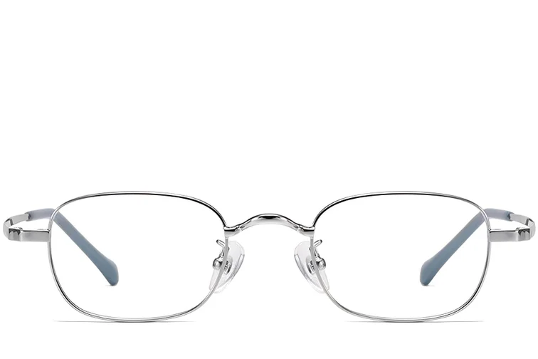 Rectangular Silver Titanium Glasses #BS1913-0322