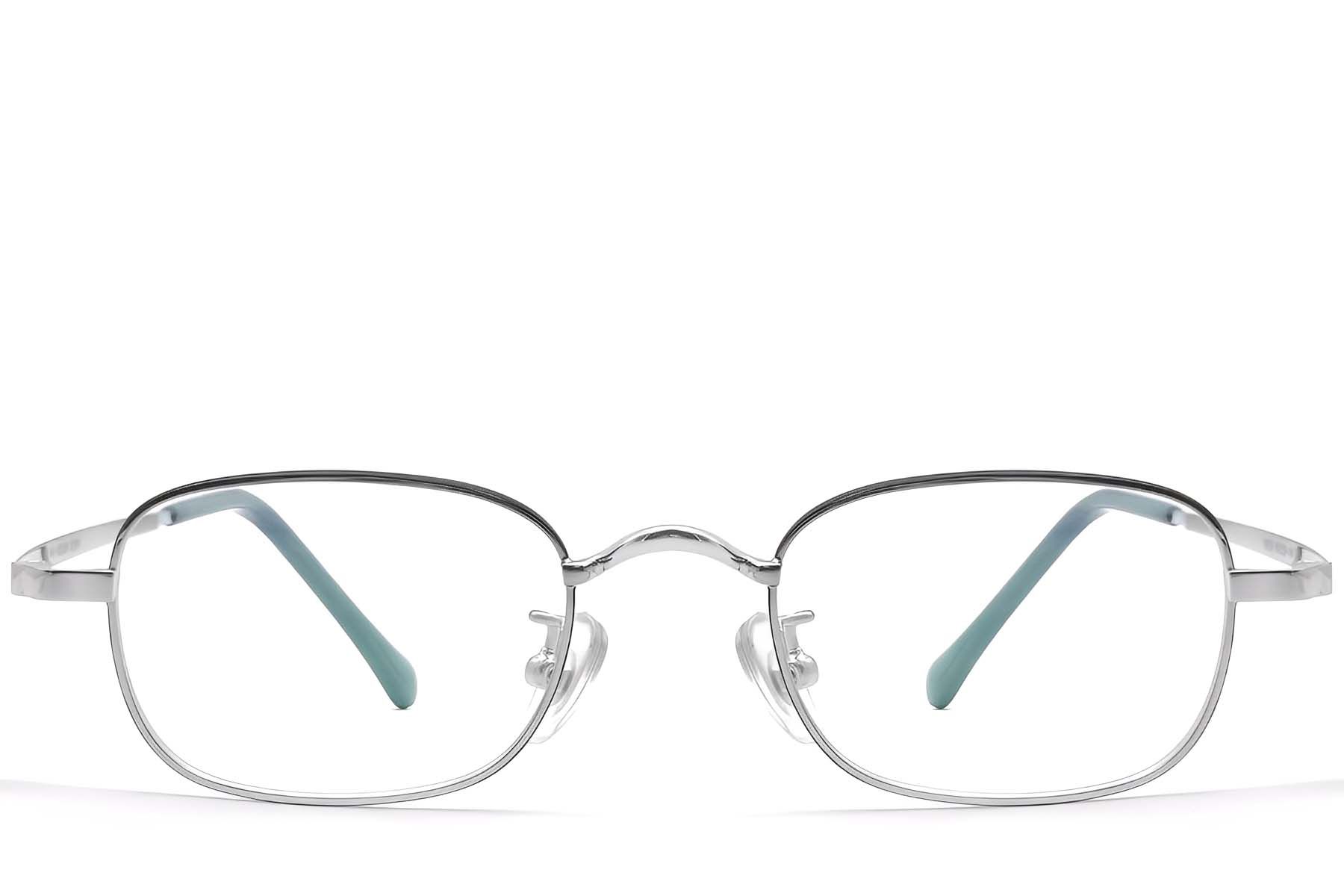 Rectangular Black Titanium Glasses #BS1913-0323