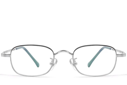 Lunettes rectangulaires en titane noir #BS1913-0323