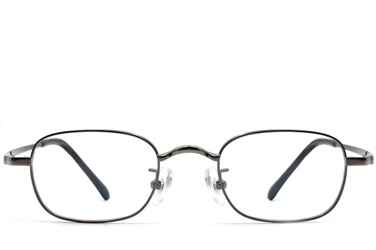 Gafas rectangulares de titanio gris #BS1913-0324