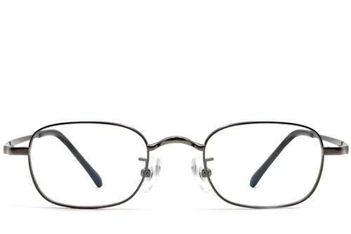 Rectangular Grey Titanium Glasses #BS1913-0324