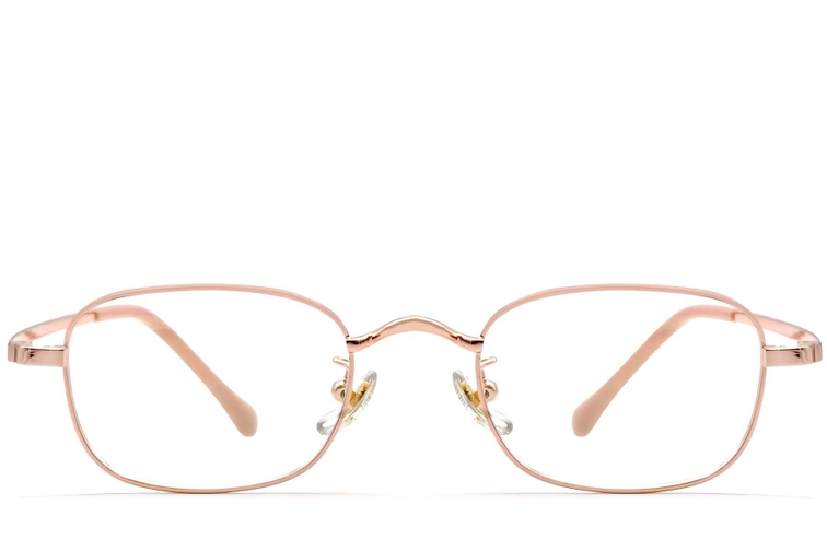Oval Pink Titanium Glasses #BS1913-0325