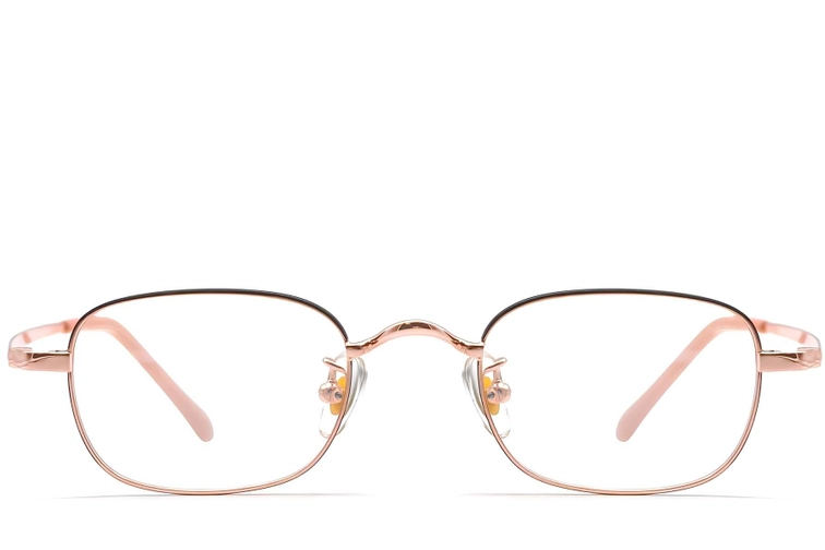 Rectangular Black Titanium Glasses #BS1913-0326