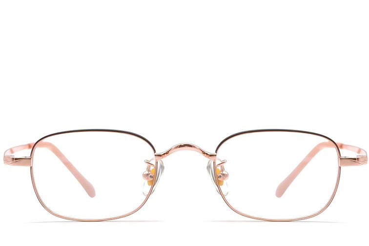 Rectangular Black Titanium Glasses #BS1913-0326