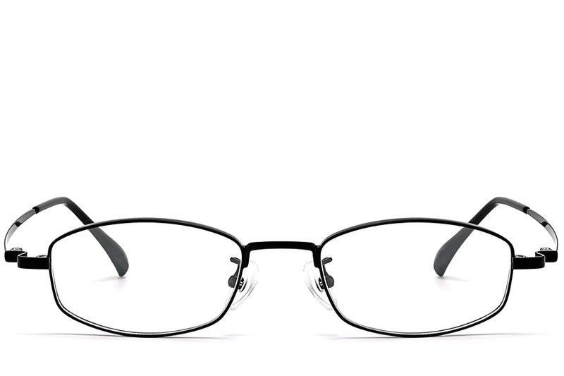 Rectangular Black Titanium Glasses #BS1913-0327