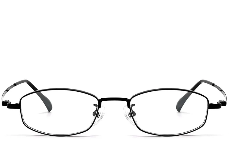 Gafas rectangulares de titanio negro #BS1913-0327