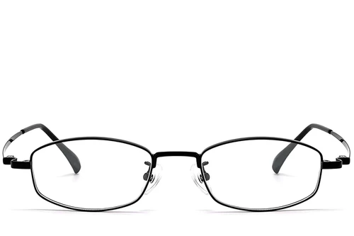 Rectangular Black Titanium Glasses #BS1913-0327
