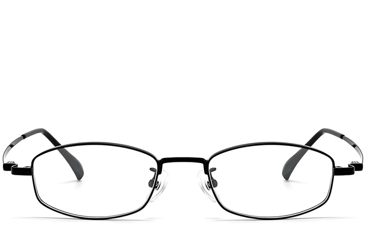Gafas rectangulares de titanio negro #BS1913-0327