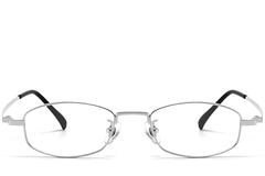 Rectangular Silver Titanium Glasses #BS1913-0328