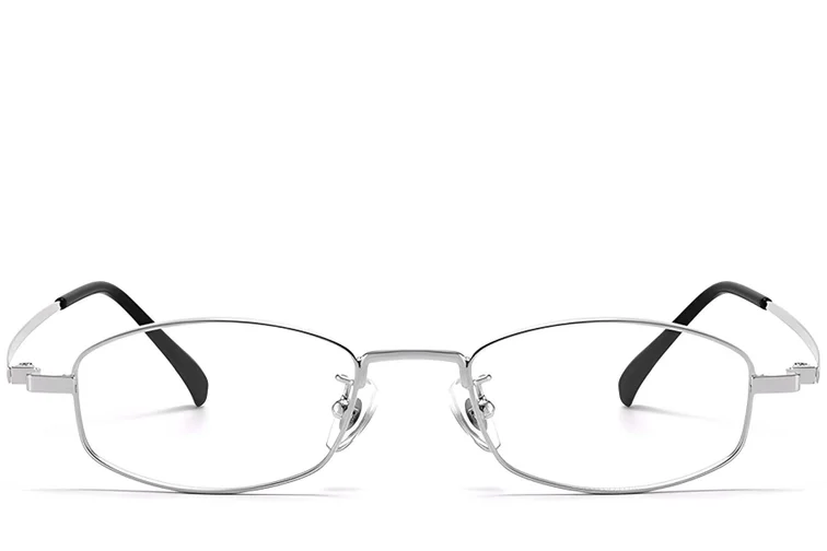 Rectangular Silver Titanium Glasses #BS1913-0328