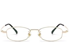 Gafas rectangulares de titanio dorado #BS1913-0329