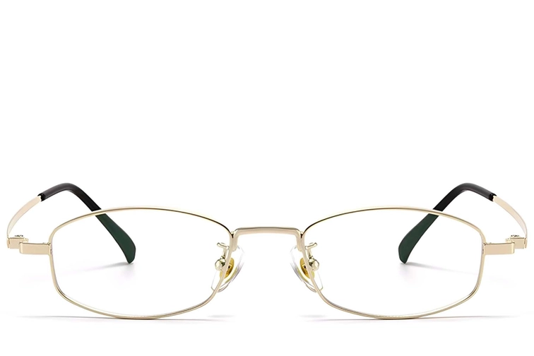Oval Golden Titanium Glasses #BS1913-0329