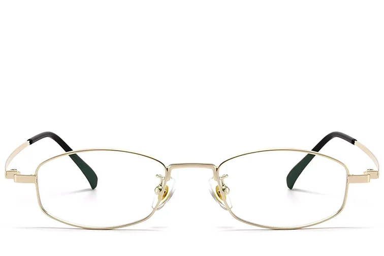 Rectangular Golden Titanium Glasses #BS1913-0329
