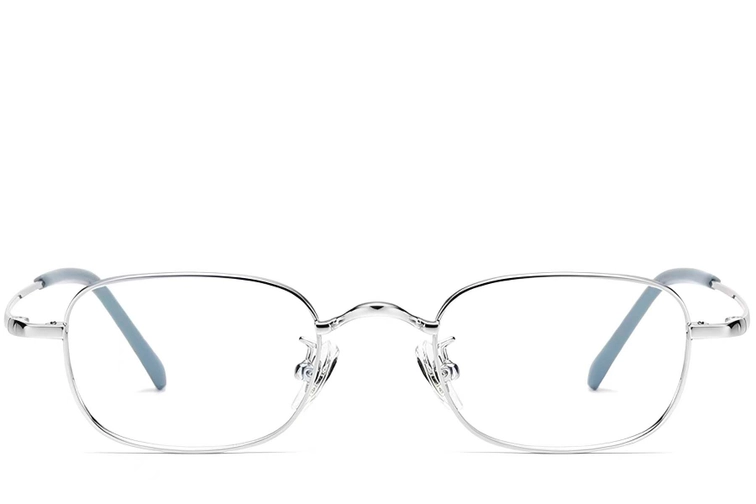 Rectangular Silver Titanium Glasses #BS1913-0330
