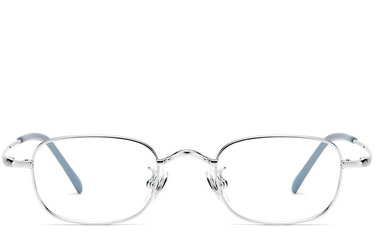 Rectangular Silver Titanium Glasses #BS1913-0330