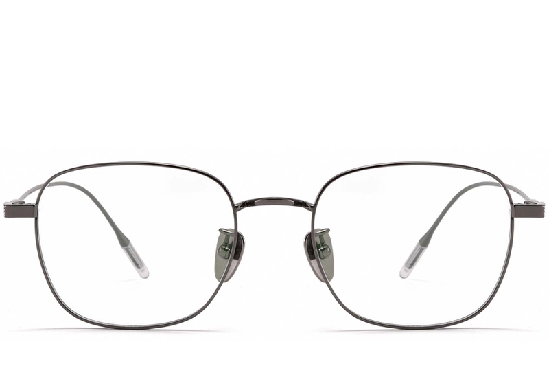 Gafas rectangulares de titanio gris #BS1913-0332