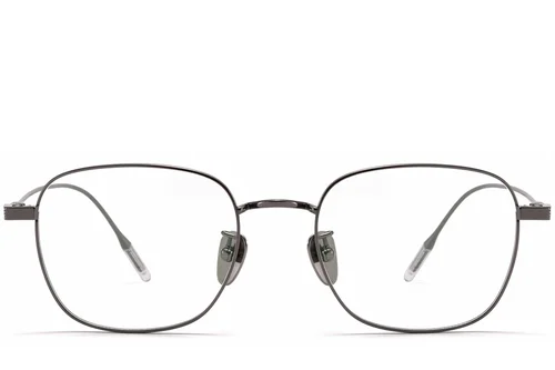 Lunettes rectangulaires en titane gris #BS1913-0332