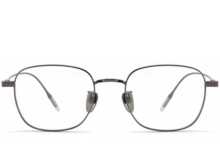 Rectangular Grey Titanium Glasses #BS1913-0332