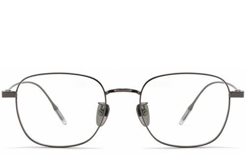 Gafas rectangulares de titanio gris #BS1913-0332