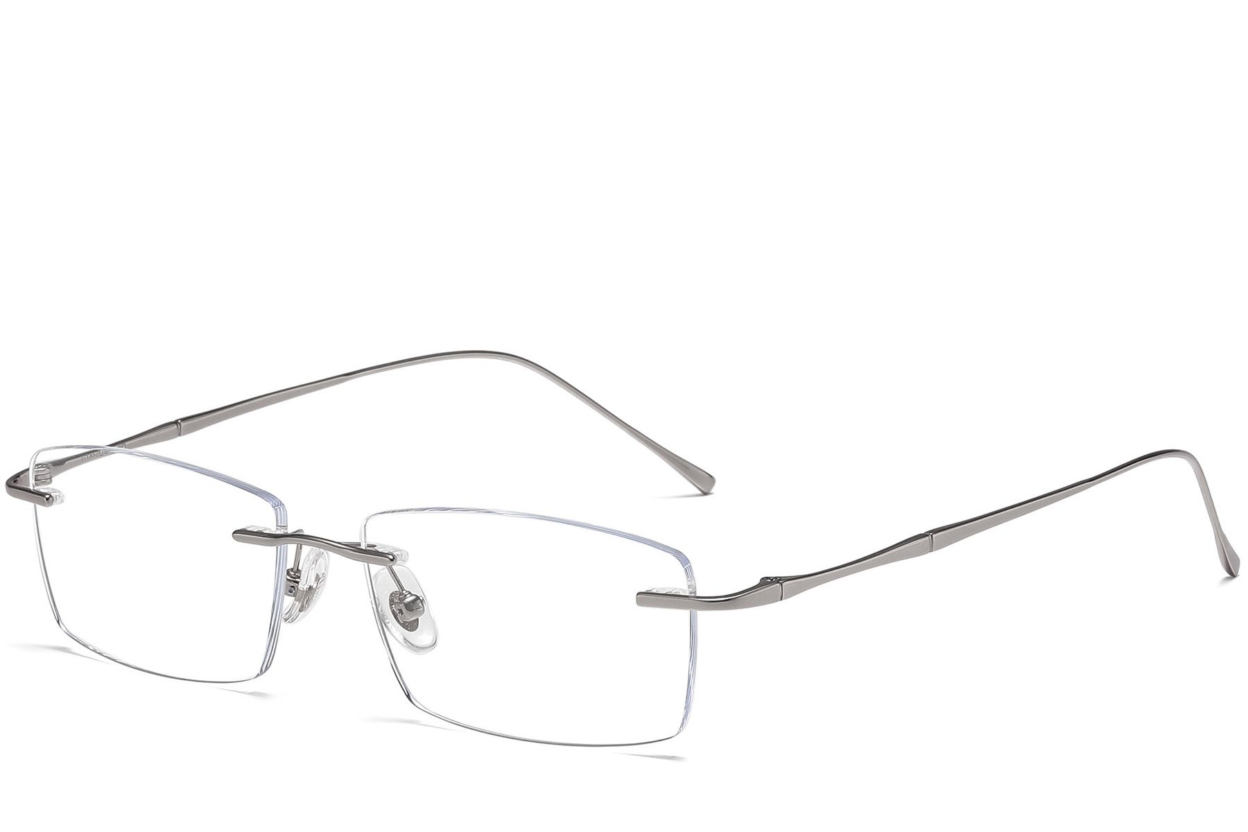 Lunettes invisibles en titane gris #BS1913-0333