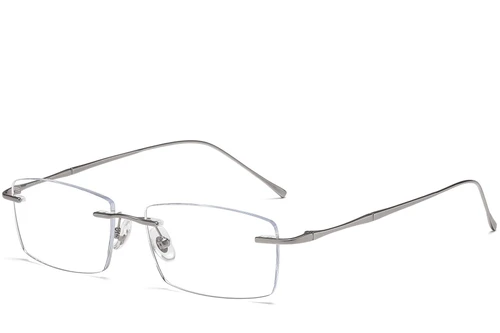 Gafas de titanio gris invisibles #BS1913-0333