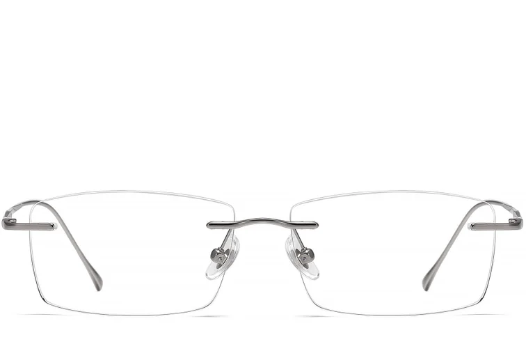 Gafas de titanio gris invisibles #BS1913-0333