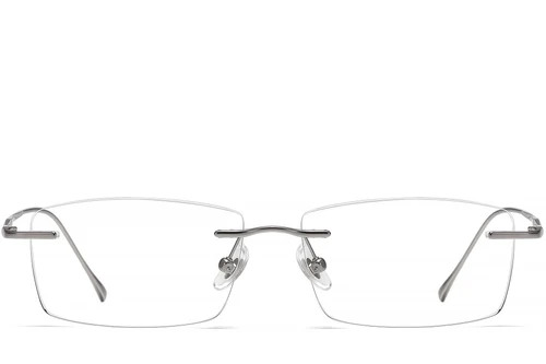 Gafas de titanio gris invisibles #BS1913-0333