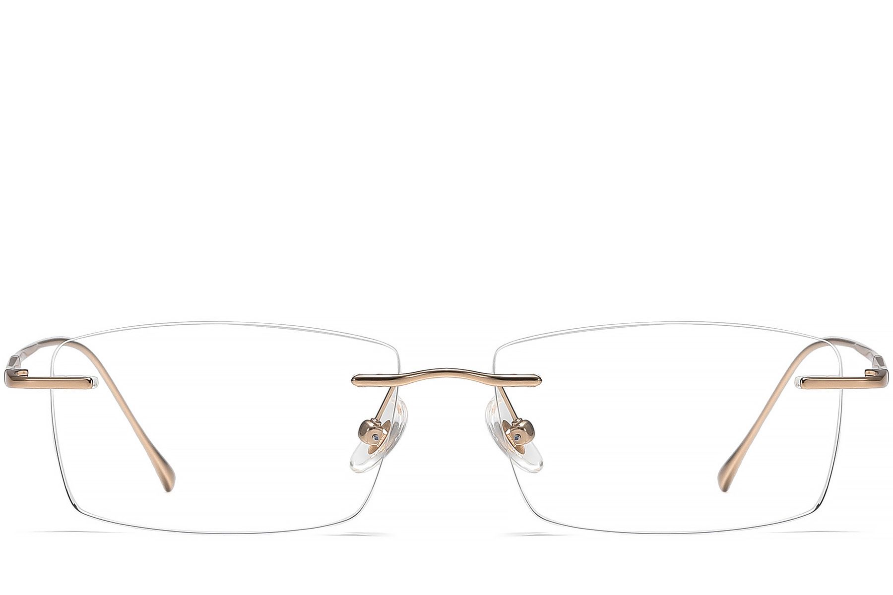 Invisible Pink Titanium Glasses #BS1913-0334