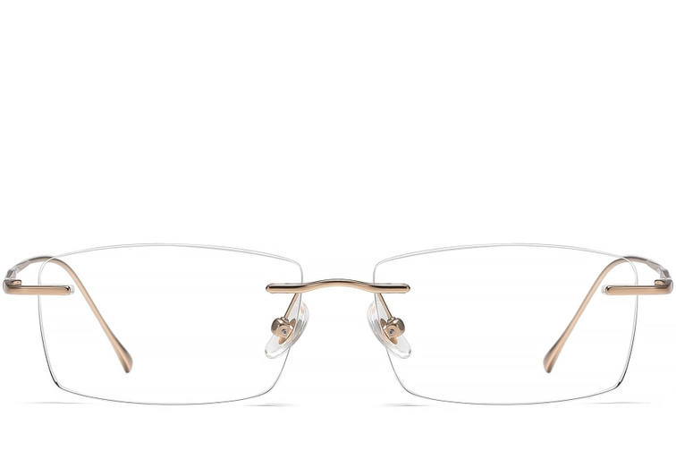 Gafas invisibles de titanio rosa #BS1913-0334