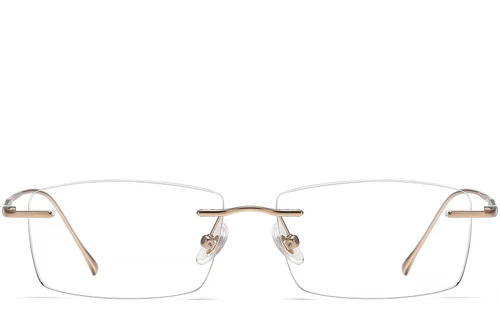 Lunettes invisibles en titane rose #BS1913-0334