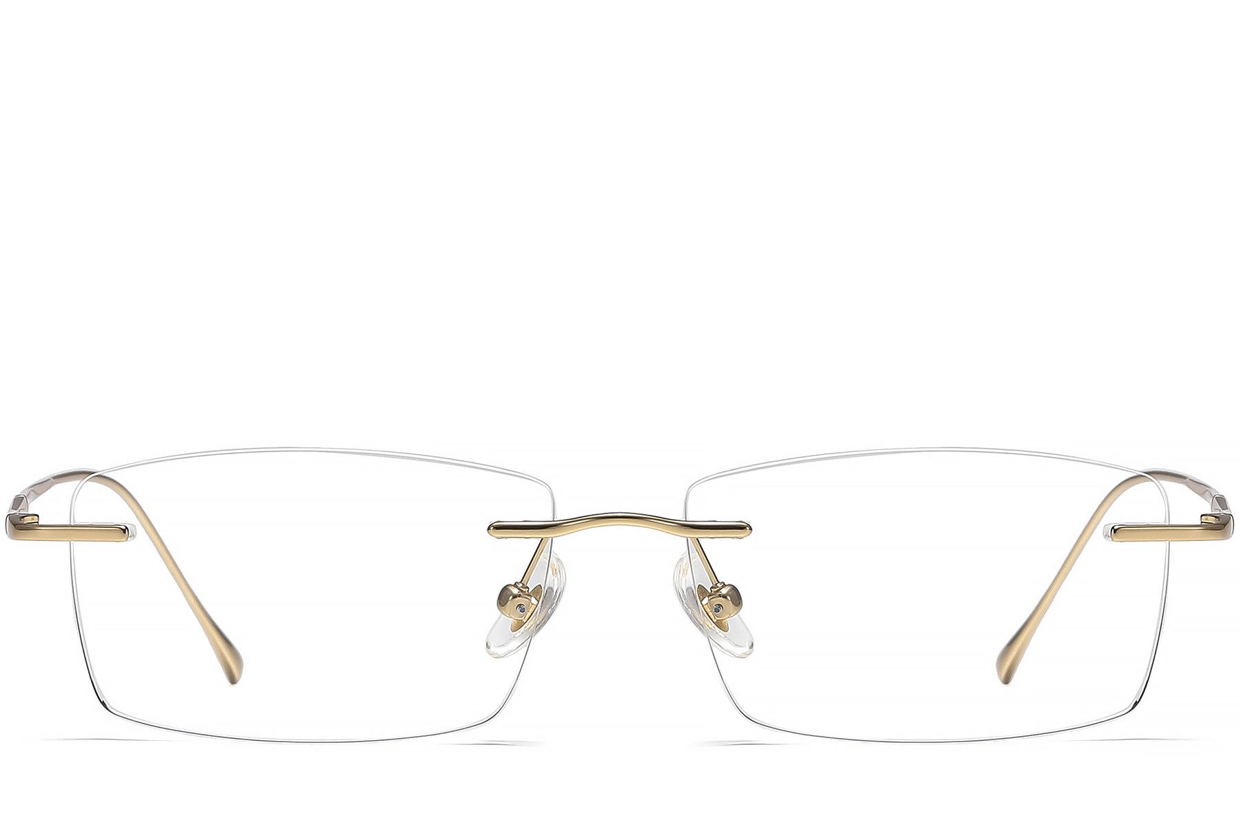 Invisible Golden Titanium Glasses #BS1913-0335