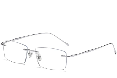 Invisible Silver Titanium Glasses #BS1913-0336