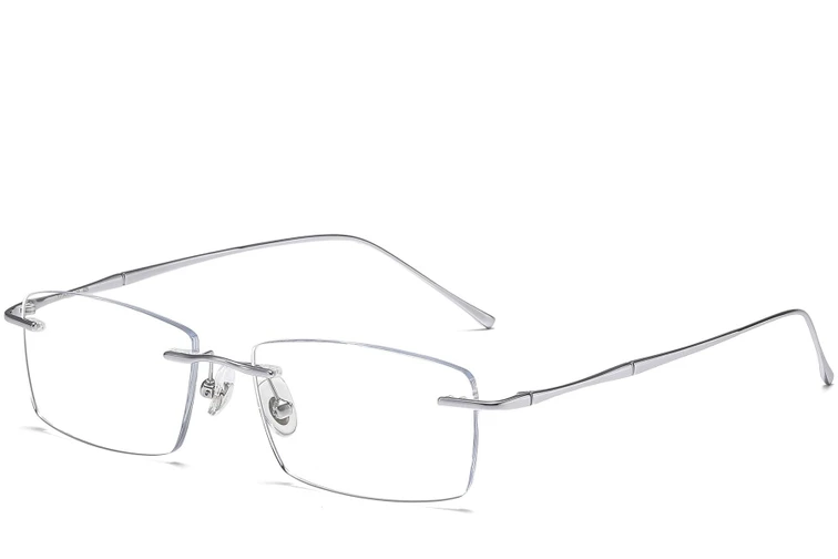 Unsichtbare Silber-Titan-Brille #BS1913-0336
