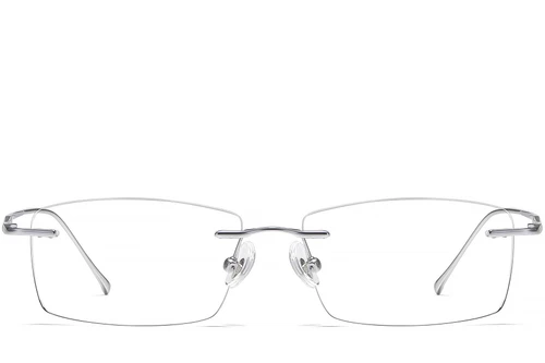Invisible Silver Titanium Glasses #BS1913-0336