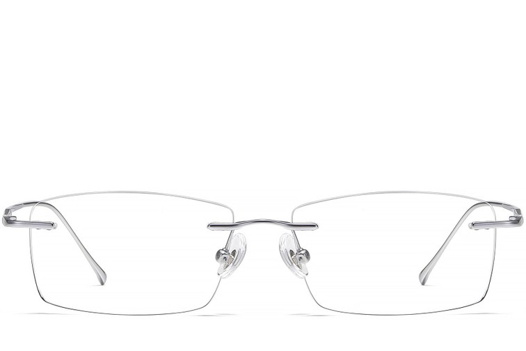 Unsichtbare Silber-Titan-Brille #BS1913-0336