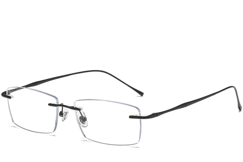 Invisible Black Titanium Glasses #BS1913-0337