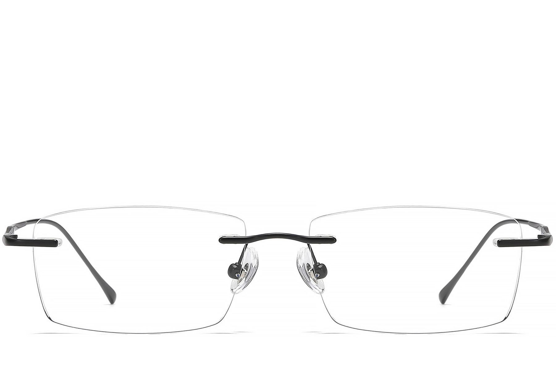 Invisible Black Titanium Glasses #BS1913-0337