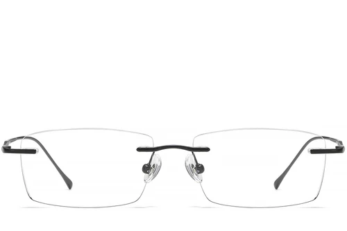 Invisible Black Titanium Glasses #BS1913-0337