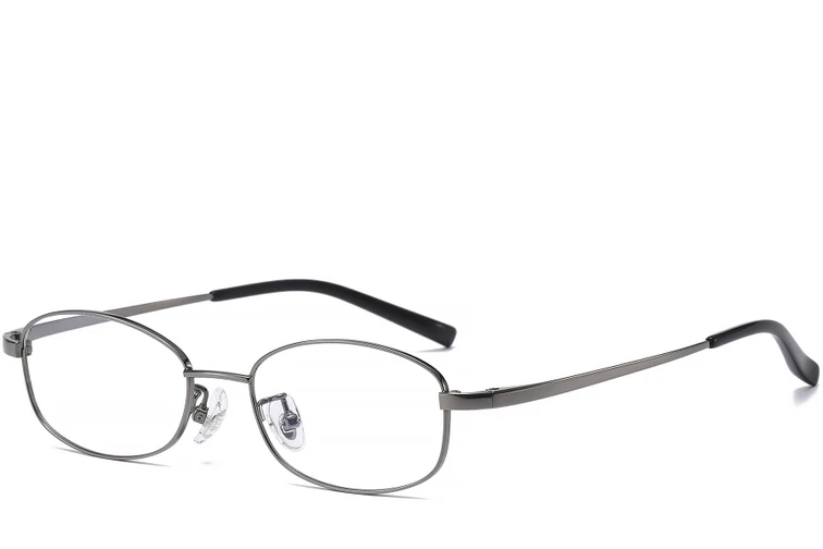 Gafas rectangulares de titanio gris #BS1913-0338