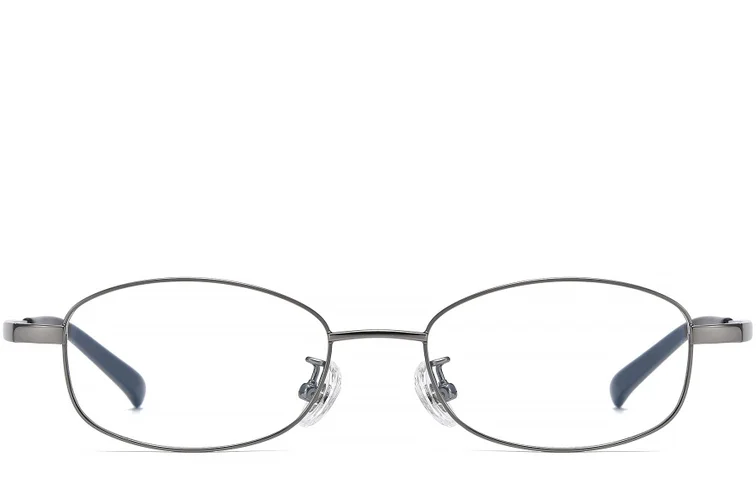 Gafas rectangulares de titanio gris #BS1913-0338