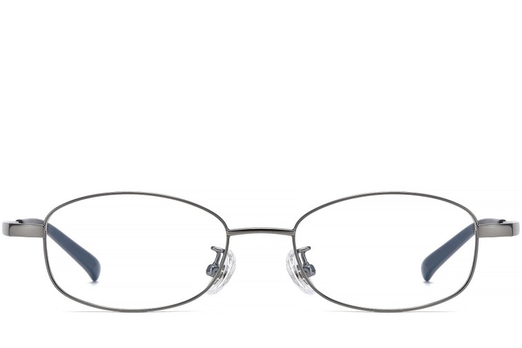 Gafas rectangulares de titanio gris #BS1913-0338