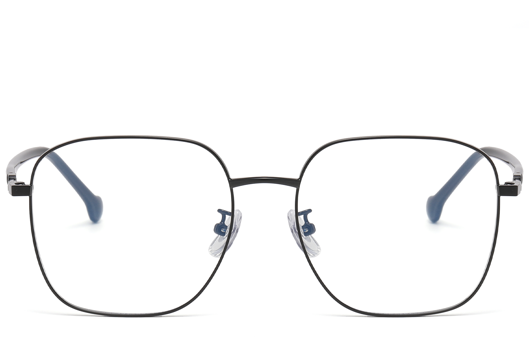 Rectangular Black Metal Glasses #BS1913-0345